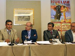 Carlos Pereda. Pedro Rodríguez, Óscar Polo y Salvador Boix. (FOTO: Iván de Andrés)