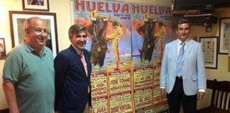 Óscar Polo y Carlos Pereda presentando la Feria en Lisboa.