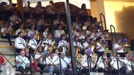 La muy numerosa banda de Consolación de Huelva. (FOTO: Javier Martínez)