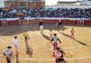 La plaza de toros de Valverde con su nuevo callejón.