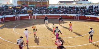 La plaza de toros de Valverde con su nuevo callejón.