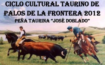 Cartel de los coloquios de la Peña 'José Doblado'.