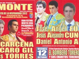 Cartel del fin de semana en Ayamonte.