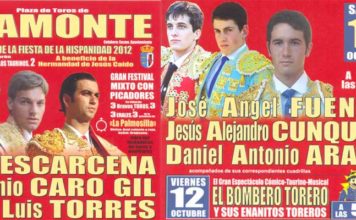 Cartel del fin de semana en Ayamonte.