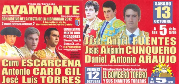 Cartel del fin de semana en Ayamonte.