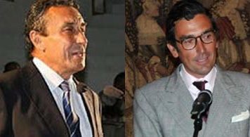 Los ganaderos onubenses Cuadri y Prieto de la Cal, mano a mano Los ganaderos Fernando Cuadri y Tomás Prieto de la Cal.