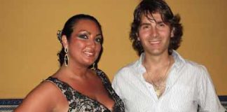 El torero Juan José Orta junto a Macarena Giráldez.