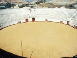 La plaza de toros de Nerva ha acogida varios años festejos taurinos en el periodo navideño.