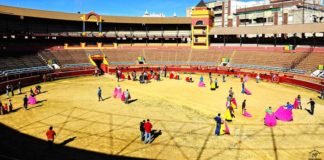 Intensa actividad en la primera jornada de toreo para aficionadoa en La Merced. (FOTO: Vicente Medero)