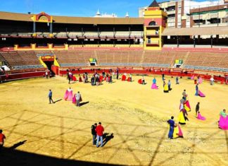 Intensa actividad en la primera jornada de toreo para aficionadoa en La Merced. (FOTO: Vicente Medero)