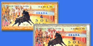 Ejemplos de entradas de distintos precios projóvenes del año 1972.