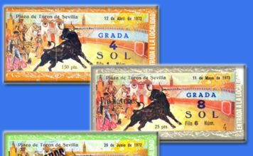 Ejemplos de entradas de distintos precios projóvenes del año 1972.