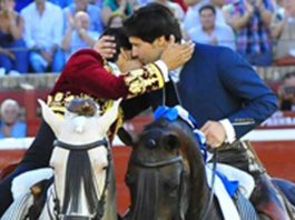 Diego Ventura y Andrés Romero, en la encerrona de Huelva de agosto pasado. (FOTO: Vicente Medero)