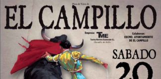 Cartel anunciador del festejo mixto de mañana sábado en El Campillo.