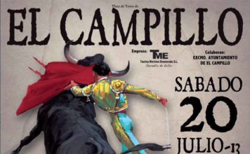 Cartel anunciador del festejo mixto de mañana sábado en El Campillo.