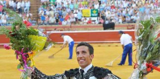 El novillero onubense David de Miranda. (FOTO: Vicente Medero)