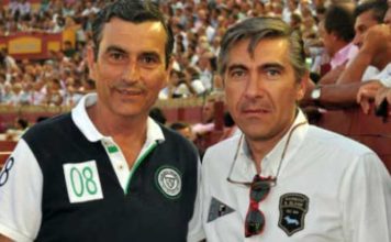 Los empresarios onubenses Carlos Pereda y Óscar Polo.