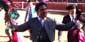 Andrés Romero, en el festejo celebrado esta tarde en Nava de Asunción.