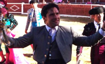 Andrés Romero, en el festejo celebrado esta tarde en Nava de Asunción.
