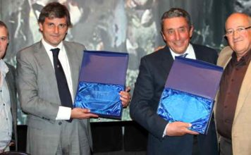 Los onubenses Jorge Buendía y Fernando Cuadri al finalizar la sesión de las Jornadas Taurinas de Almodóvar del Campo.