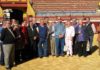 El primer grupo de visitantes de la 'Ruta de los toreros'.