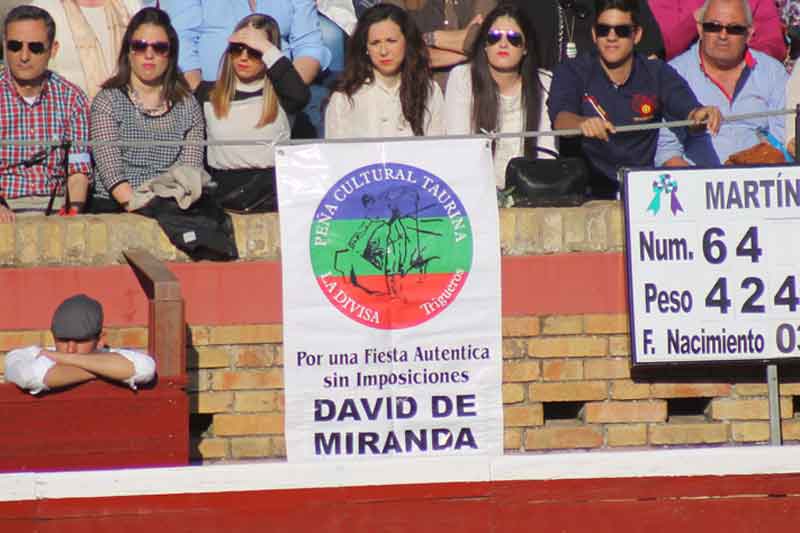 Apoyos para David de Miranda.