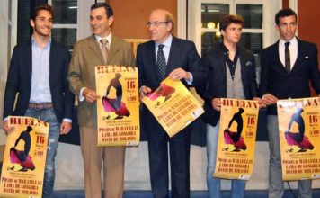 Presentación del cartel de la novillada del 16 de marzo. (FOTO: Arizmendi)