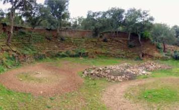 Aspecto actual del viejo coso de Castaño del Robledo.