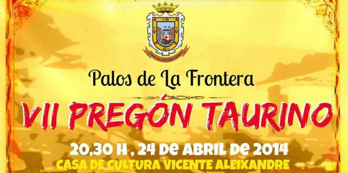 Cartel anunciador del Pregón de Palos de este año.