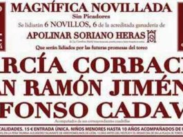 Cartel del festejo de Arroyomolinos.