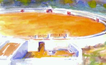 La plaza de Campofrío en la portada del libro.