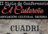 Cartel anunciador de la charla con Cuadri en San Juan del Puerto.