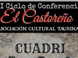 Cartel anunciador de la charla con Cuadri en San Juan del Puerto.