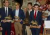 Todos los premiados por la Peña de Zalamea la Real. (FOTO: Gilberto)