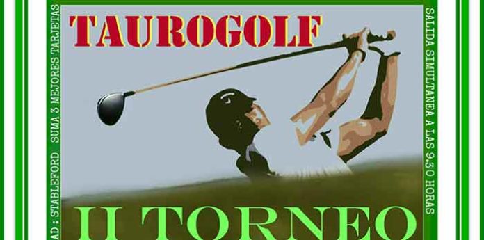 Cartel anunciador del II Torneo 'Taurogolf' de Huelva.