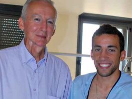 David de Miranda, junto a su padre Manuel.
