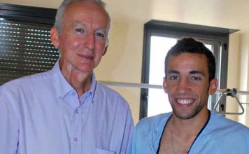 David de Miranda, junto a su padre Manuel.