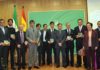 Imagen de todos los premiados por la Junta de Andalucía en Huelva. (FOTO: Arizmendi)