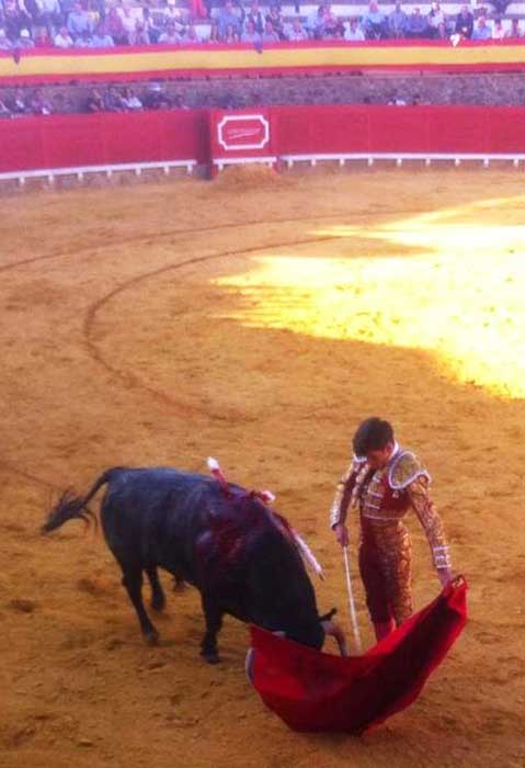 José Garrido. esta tarde en Cortegana. (FOTO: Arizmendi)