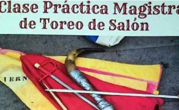 Cartel del acto de promoción taurina en Palos.