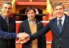 Carlos Pereda, Andrés Romero y Óscar Polo sellan el acuerdo de apoderamiento.